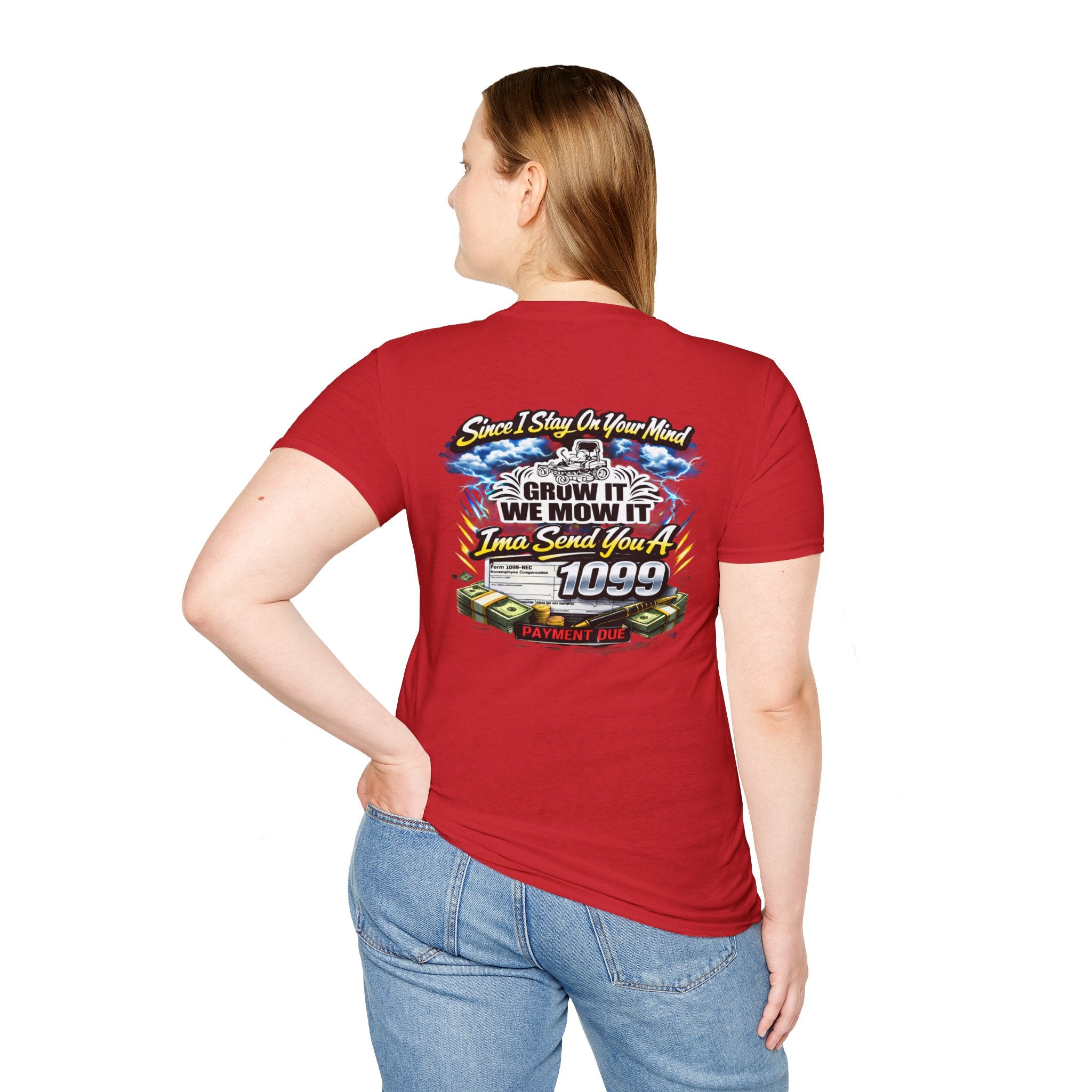‘Since I Stay On Your Mind’ Graphic T-Shirt – Novelty Money & Humor Tee