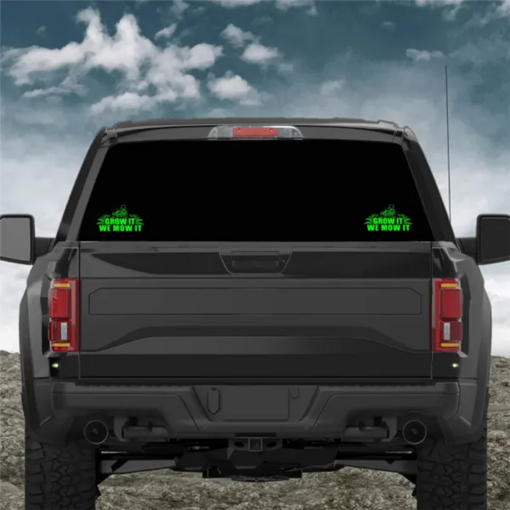 Grow It We Mow It Decal - 10ish" x 6ish"