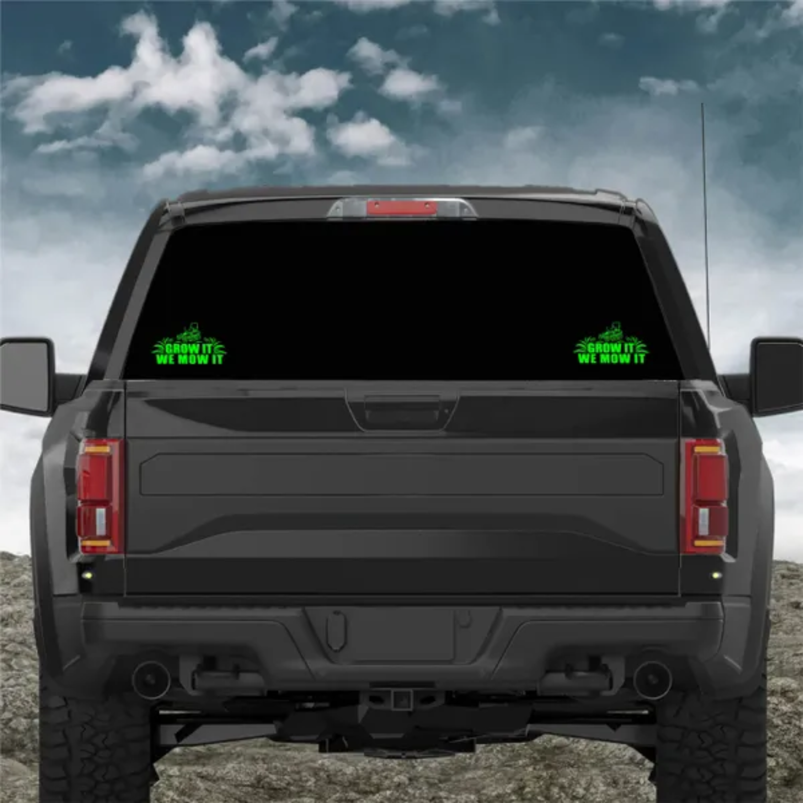 Grow It We Mow It Decal - 10ish" x 6ish"