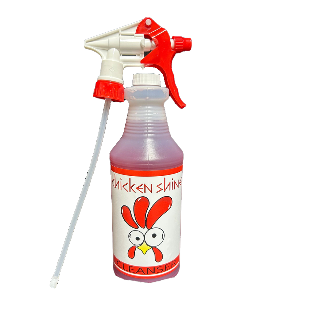 Chicken Shine Cleanser Ready-to-Use Spray Bottle (Quart Size)